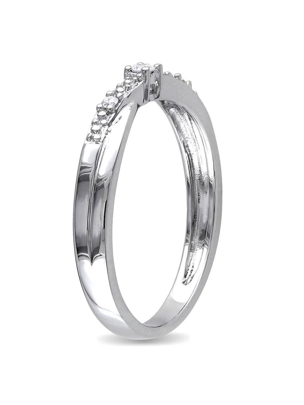Diamond-Accent 10kt White Gold Promise Ring A5577