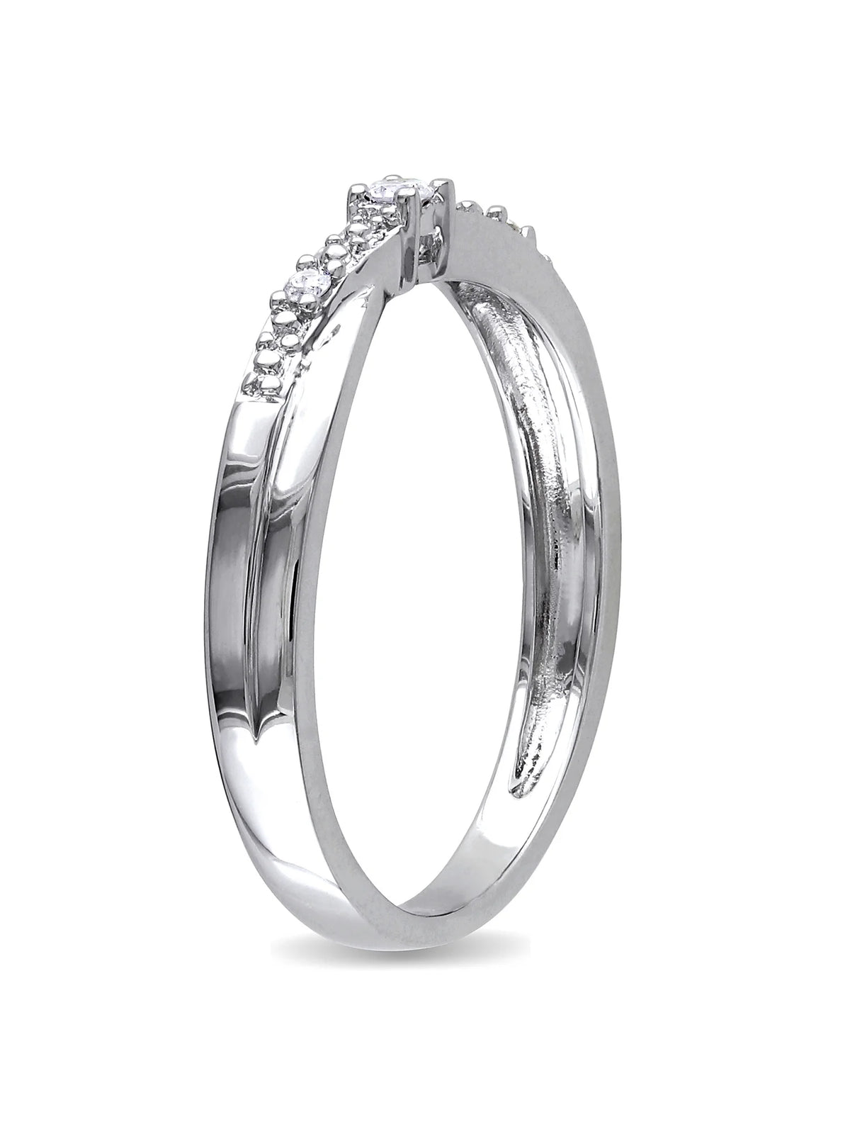 Diamond-Accent 10kt White Gold Promise Ring A5577