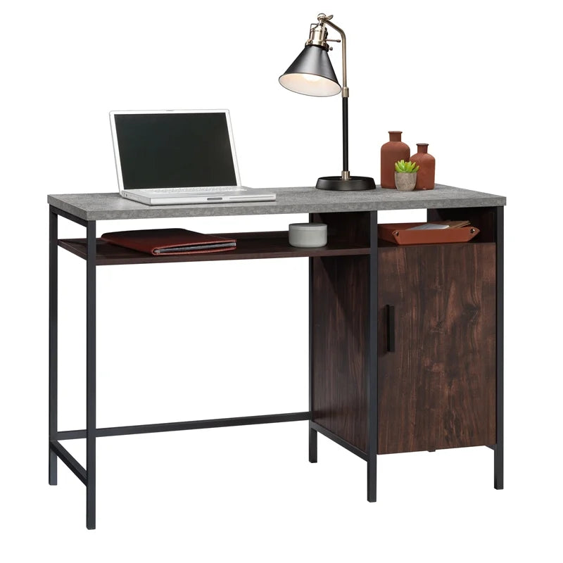 Engineered Wood and Metal Desk in Rich Walnut P967