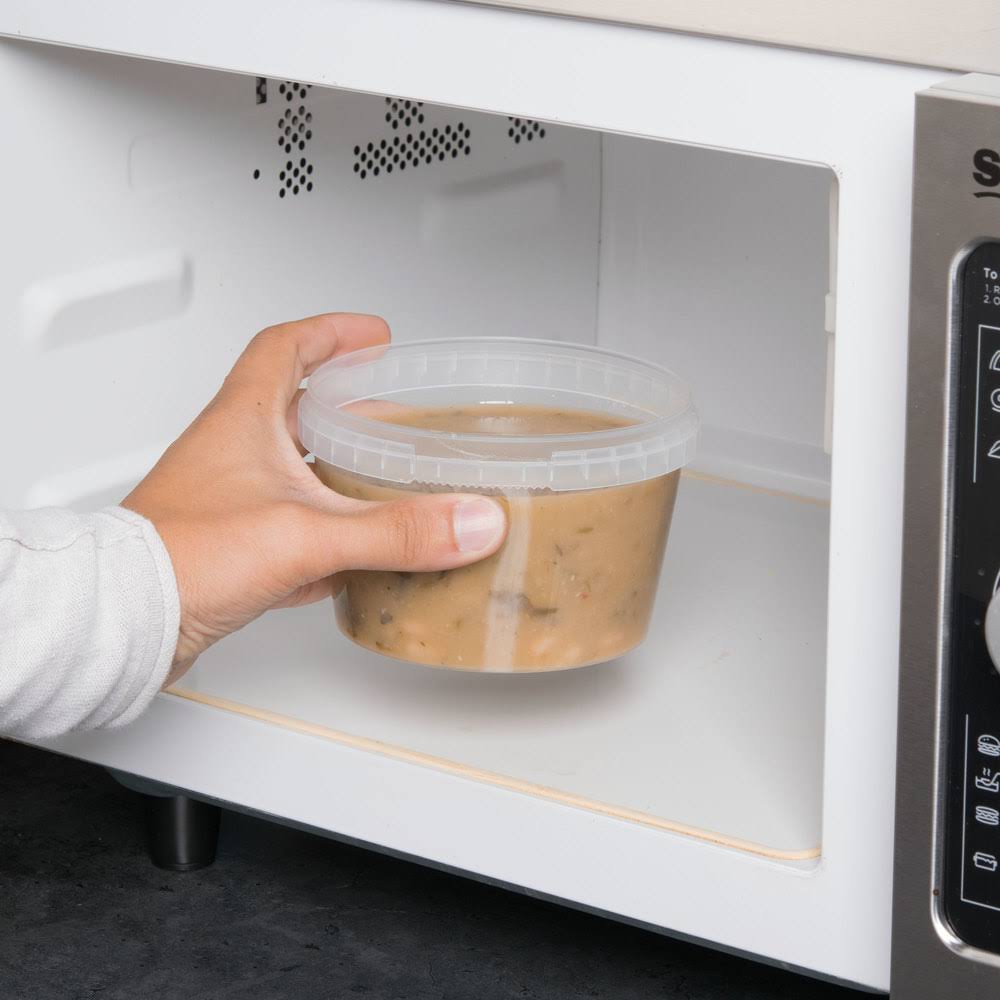 16 oz Clear Tamper Resistant Deli Container - 500/Case L388