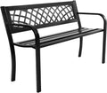 Black Cast Iron Frame Patio Garden Bench I7728