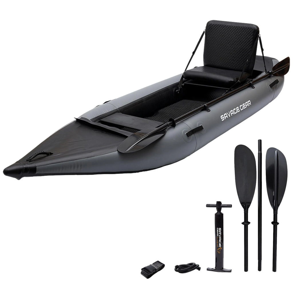 2 Person Inflatable PVC Kayak with Pump, Aluminum Alloy Seat, Paddle, Repair Kit X599