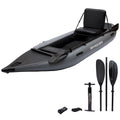 2 Person Inflatable PVC Kayak with Pump, Aluminum Alloy Seat, Paddle, Repair Kit X599