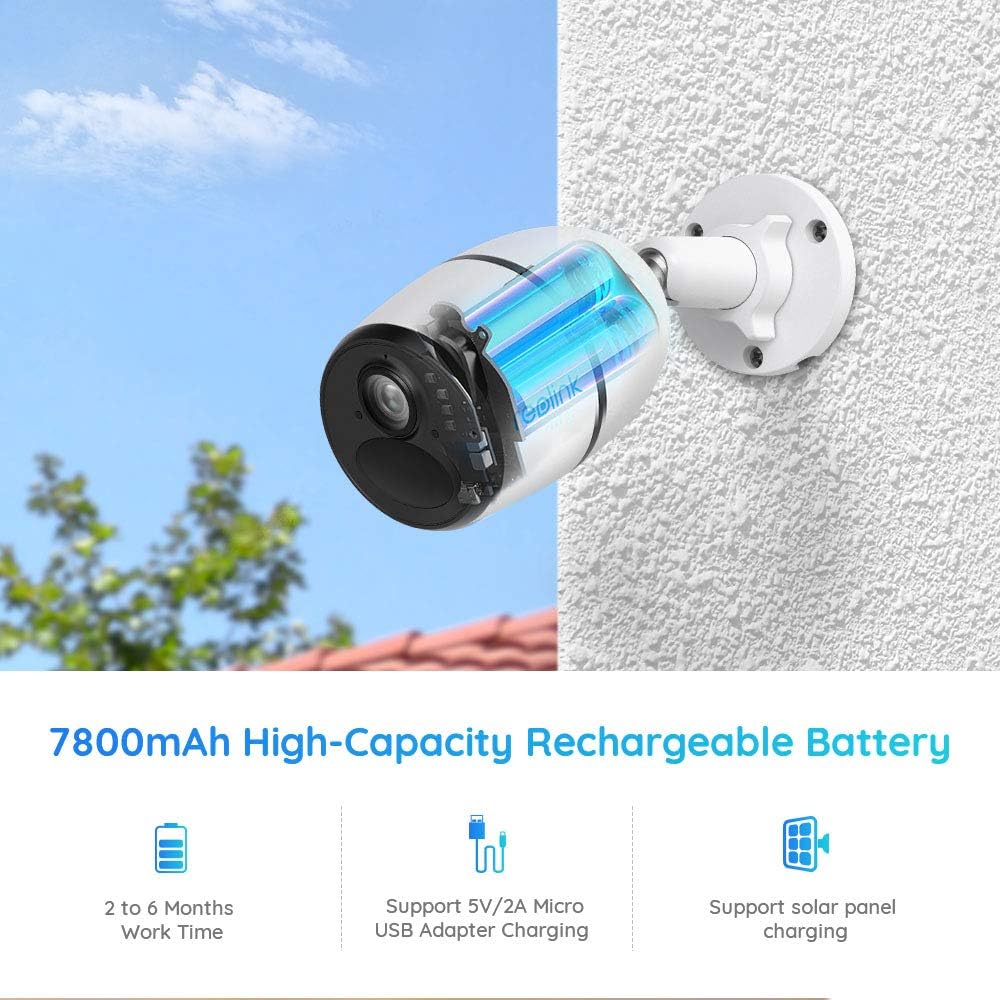 Outdoor Solar-Powered Cellular Security Camera System, 1080p Night Vision, PIR Motion Sensor D761