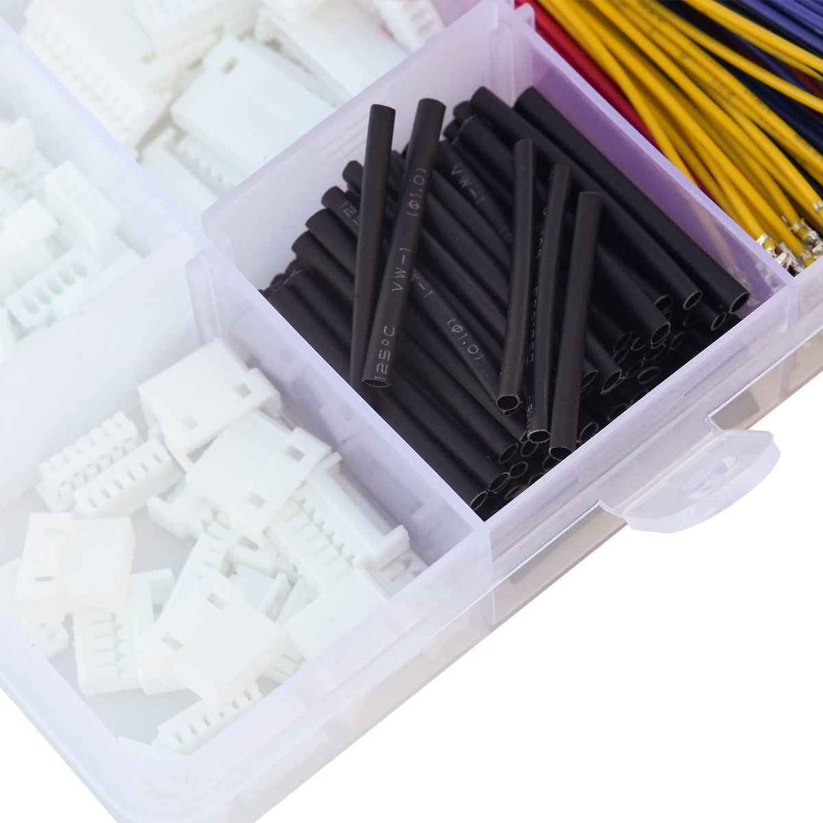 MX 1.25 Male Female Connector Kit with Pre-Crimped Cables, 240pcs Connectors and 200pcs 28AWG Cable S860