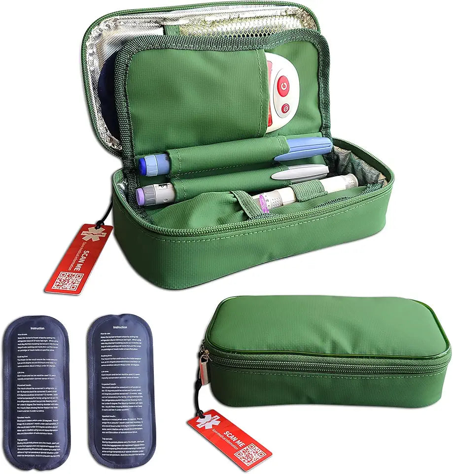 Insulin Cooler Travel Case with 2 Ice Packs E93213