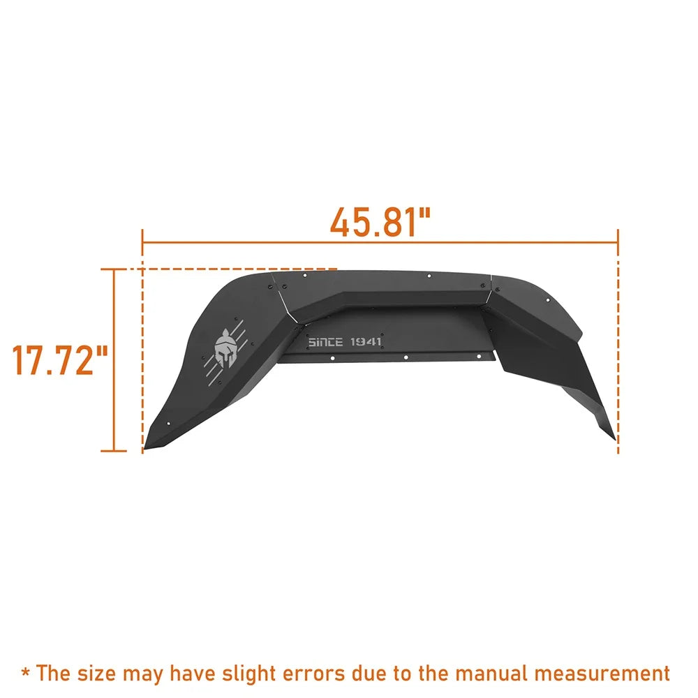 2Pcs Black Steel Rear Inner Fender Liners E36072