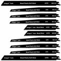 10pc Reciprocating Saw Blades 9x22 Wood Soft-Metal U301647