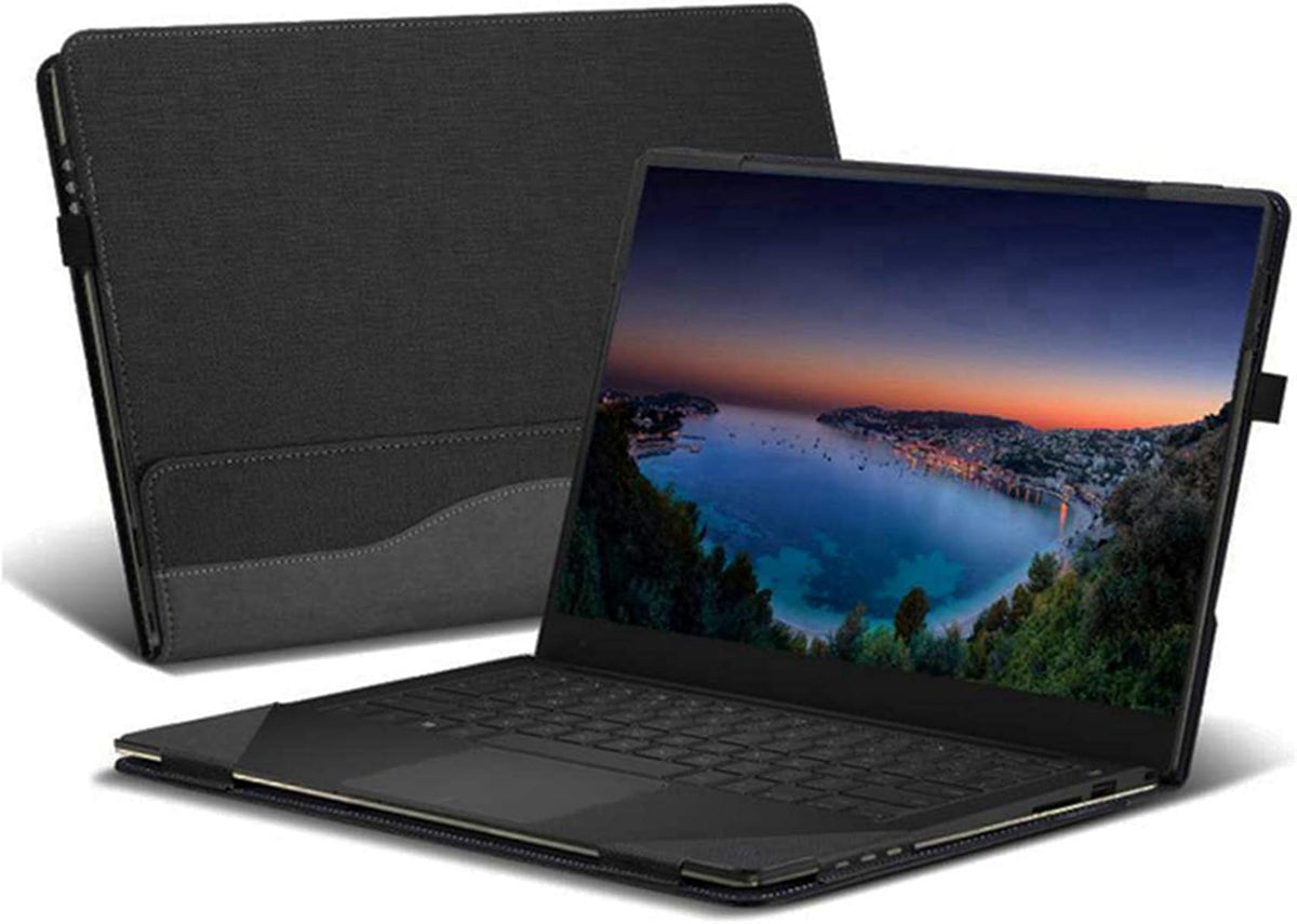 Grey PU Leather Folio Stand Hard Shell Case for Hp Spectre X360 15.6 inch, Pack of 2 Z656