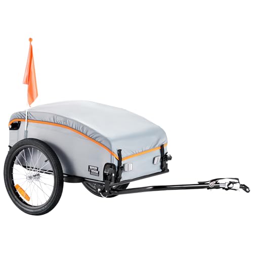 Heavy-Duty Foldable Bike Cargo Trailer with Universal Hitch M814541