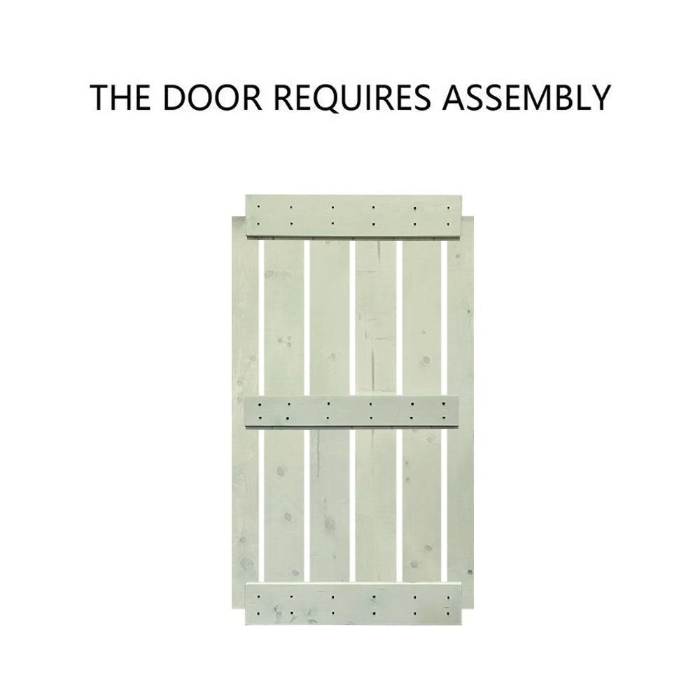 Stained Double Barn Door with Hardware Kit A3616