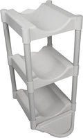 Grey Free-Standing 3-Tray Water Jug Storage Rack O61085