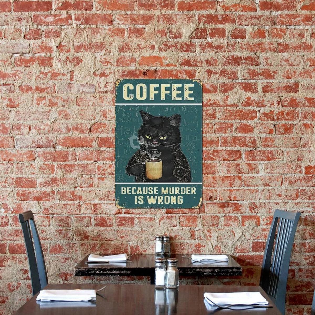 Vintage Metal Tin Sign Wall Decor 30x20cm W75454