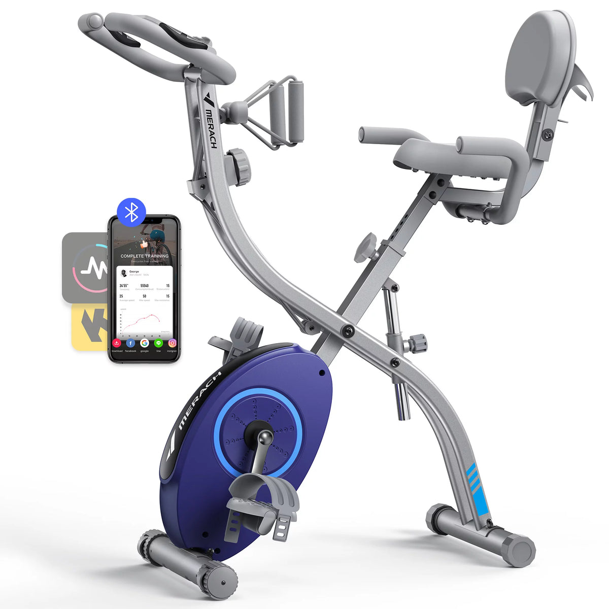 Folding Magnetic Upright Exercise Bike I5888