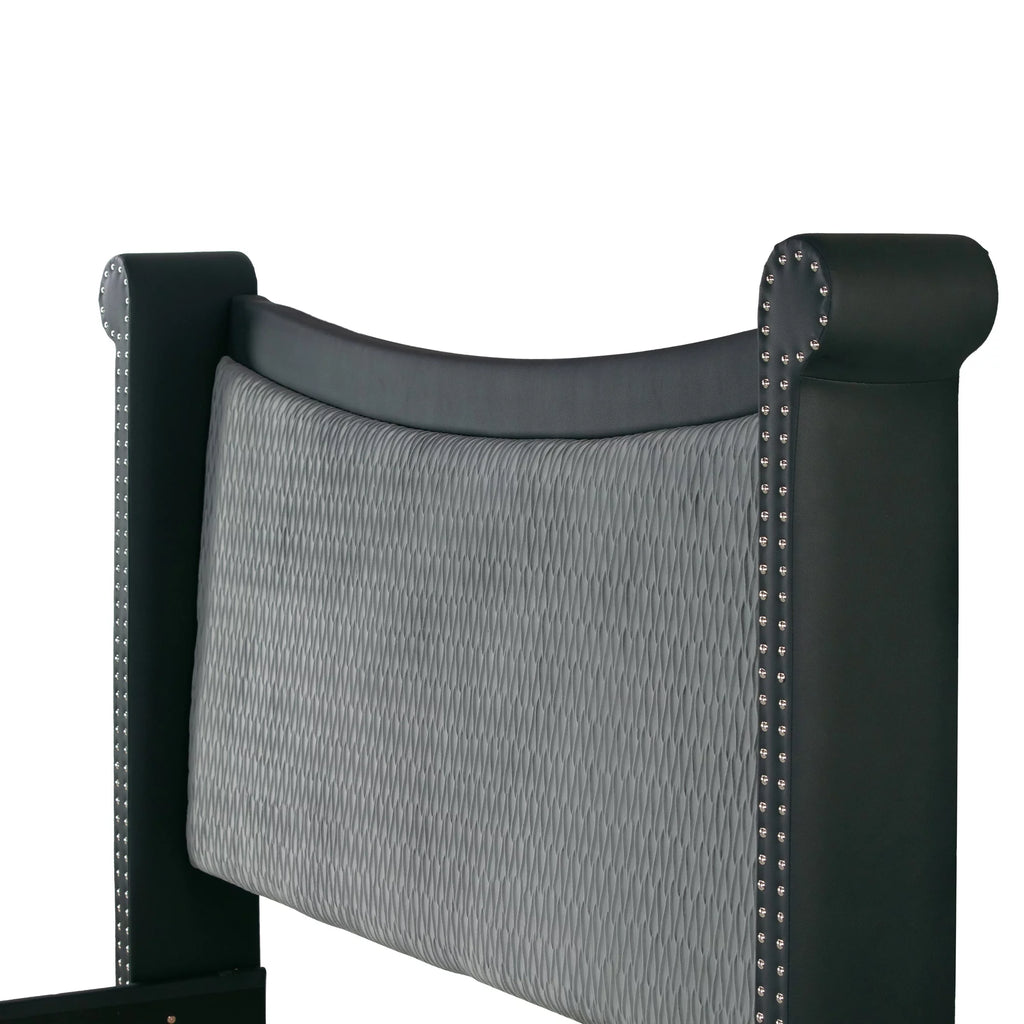 Black Queen Bed G7818