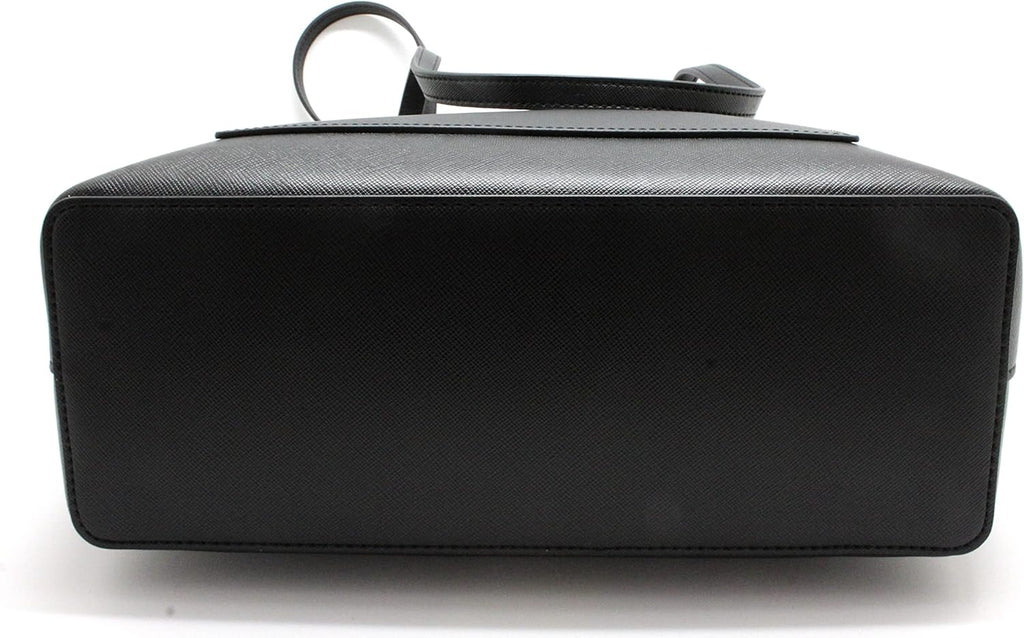 Black Leather Tote F5811