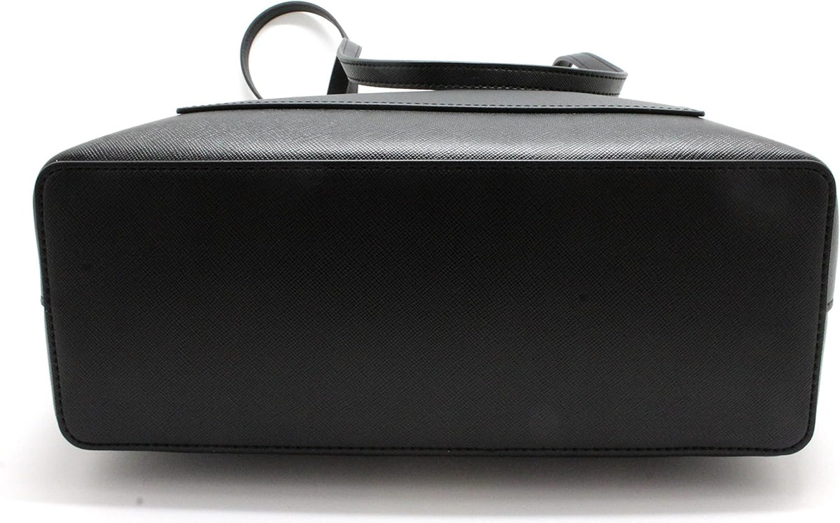 Black Leather Tote F5811