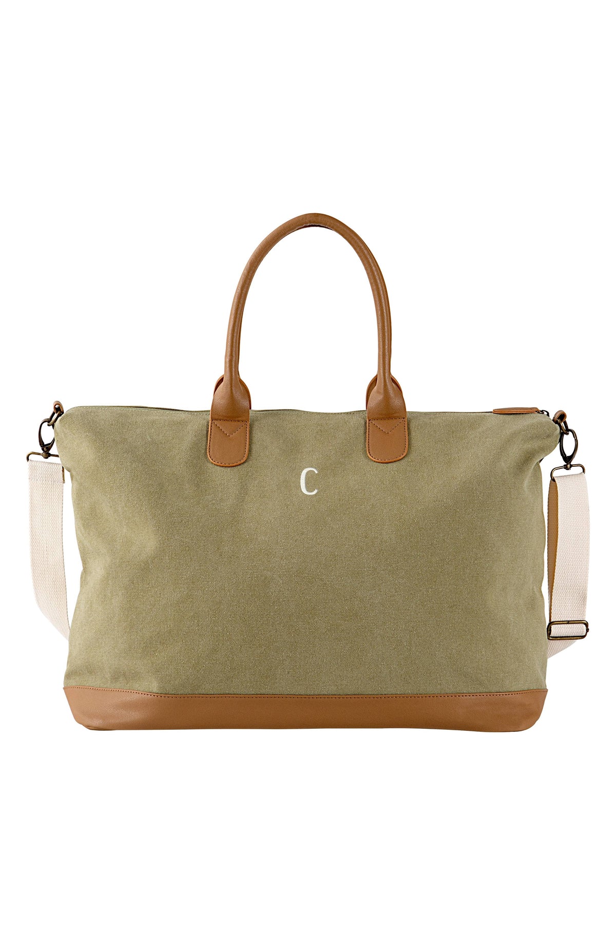Green Washed Canvas Weekender Y29154