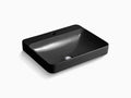 Black Vessel Bathroom Sink with Single Faucet Hole G369