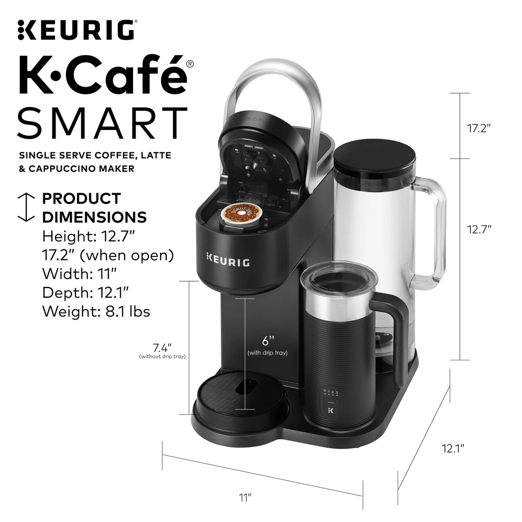 Single Serve Coffee Latte and Cappuccino Maker Black B661