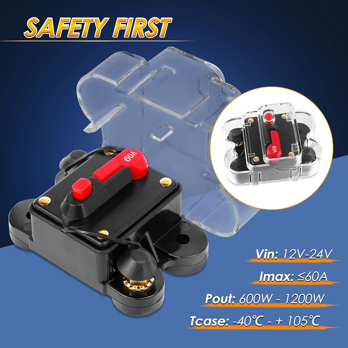 8 Gang Switch Panel with Label Stickers and Harness H483