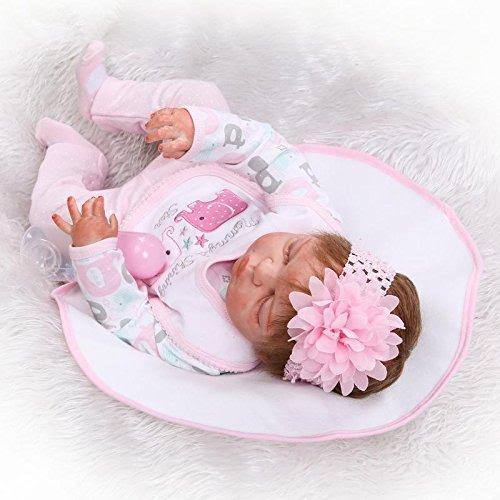 Full Body Silicone Vinyl Reborn Baby Girl Doll L723036