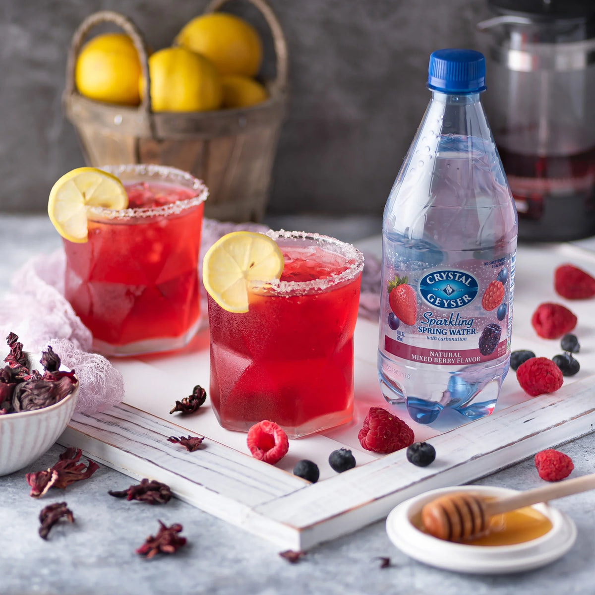 Mixed Berry Sparkling Spring Water, 12 Pack, 42 oz Bottles R465361