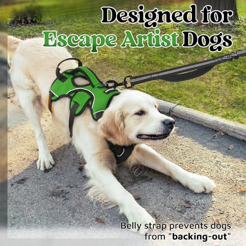 Black Reflective No Pull Dog Harness with Lift Handle A336482