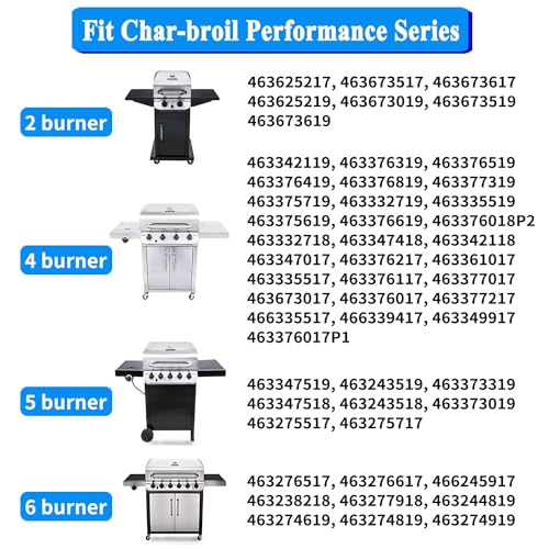 Replacement Parts for Charbroil Grill 5 Burner X803339