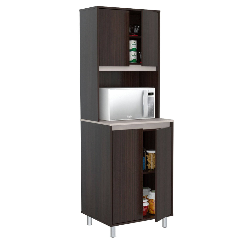 4-Door Cabinet with Open Space A489578