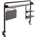 Clamp-on Desktop Shelving System with Magnetic Memo Board U93672