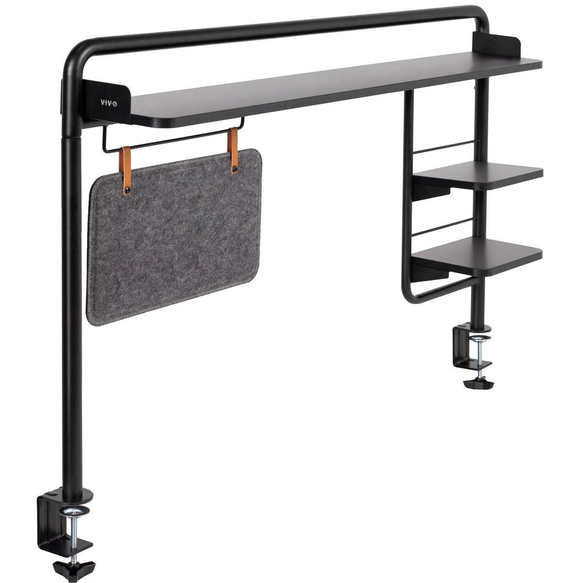 Clamp-on Desktop Shelving System with Magnetic Memo Board U93672