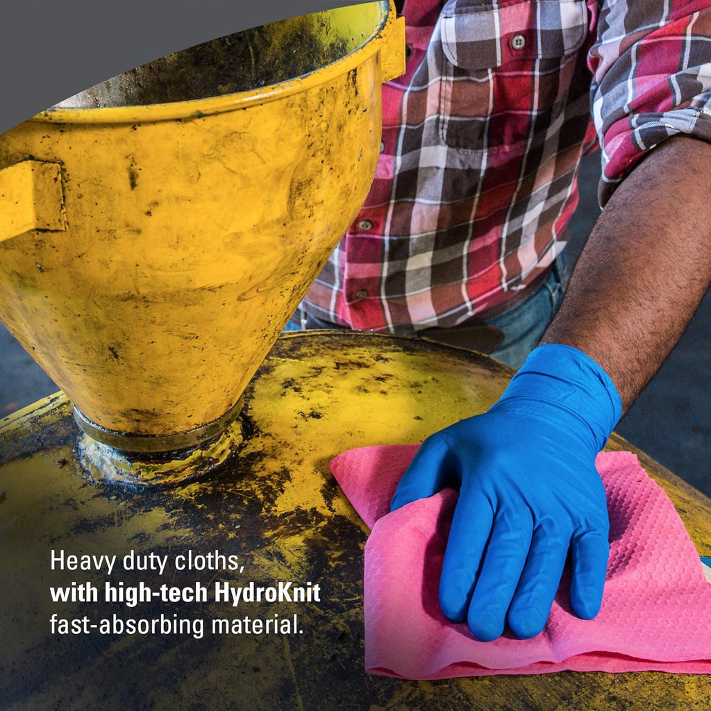 Heavy Duty Cloths Jumbo Roll, Red, 475 Sheets L809917