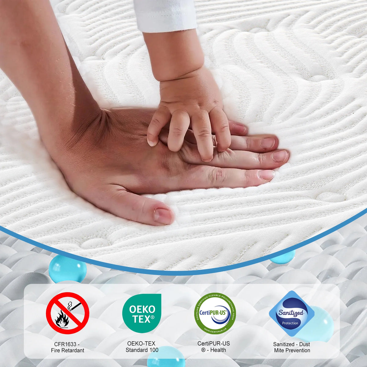 Queen Gel Memory Foam Hybrid Mattress B39450
