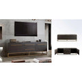 Grey Oak Mango Wood 2-Door 2-Drawer Entertainment Cabinet H74269