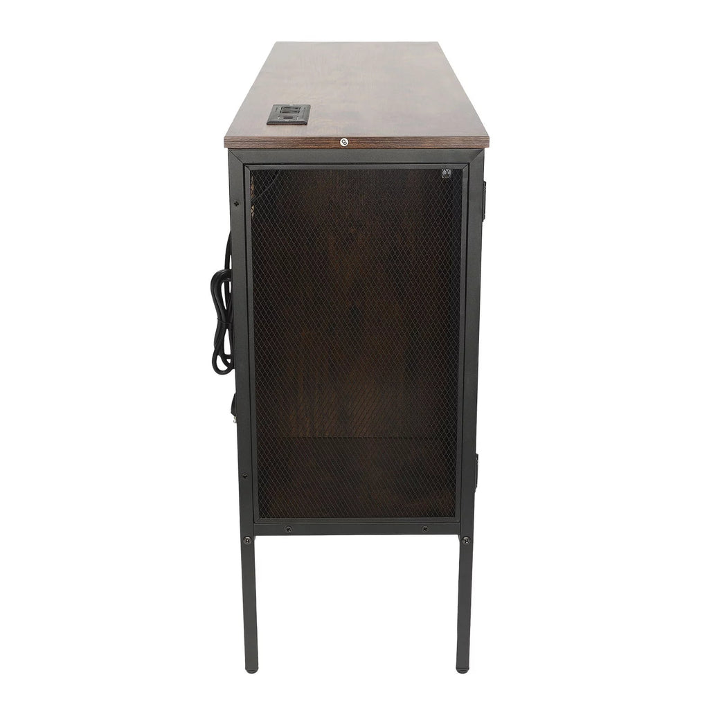 Wine Bar Cabinet with Power Outlets L7541