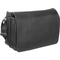 Black Leather Messenger R230485