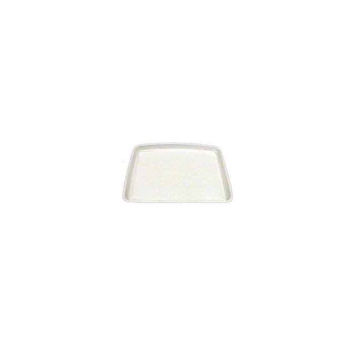 White Molded Fiber Food Trays, 14 x 18, Rectangular, 100/Cart F51198