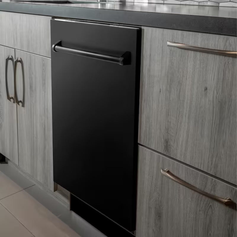 Black Stainless Steel 24 in. Compact Dishwasher with 2 Racks O69218