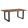 Solid Wood & Metal Dining Table M335