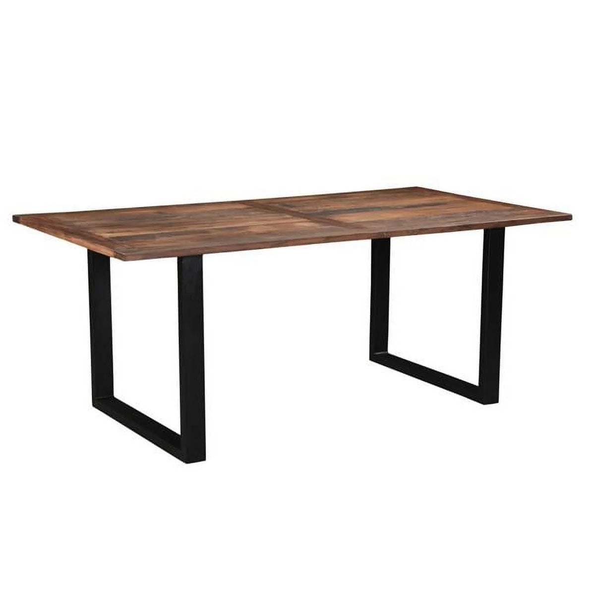 Solid Wood & Metal Dining Table M335