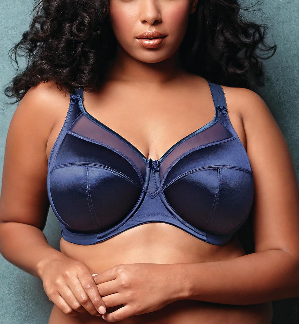 Plus-Size Keira Banded Underwire Bra, Ink, 38J R7691