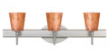 Satin Nickel Stone Copper Foil 3x5W LED Wall Light Q6761