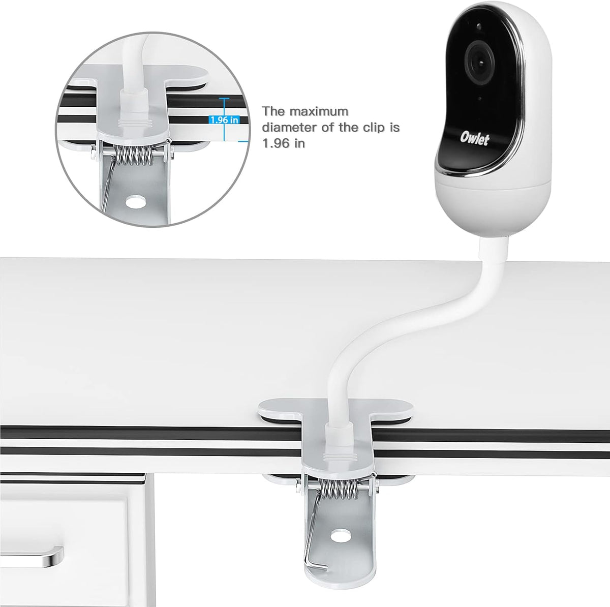 White Baby Monitor Mount J784