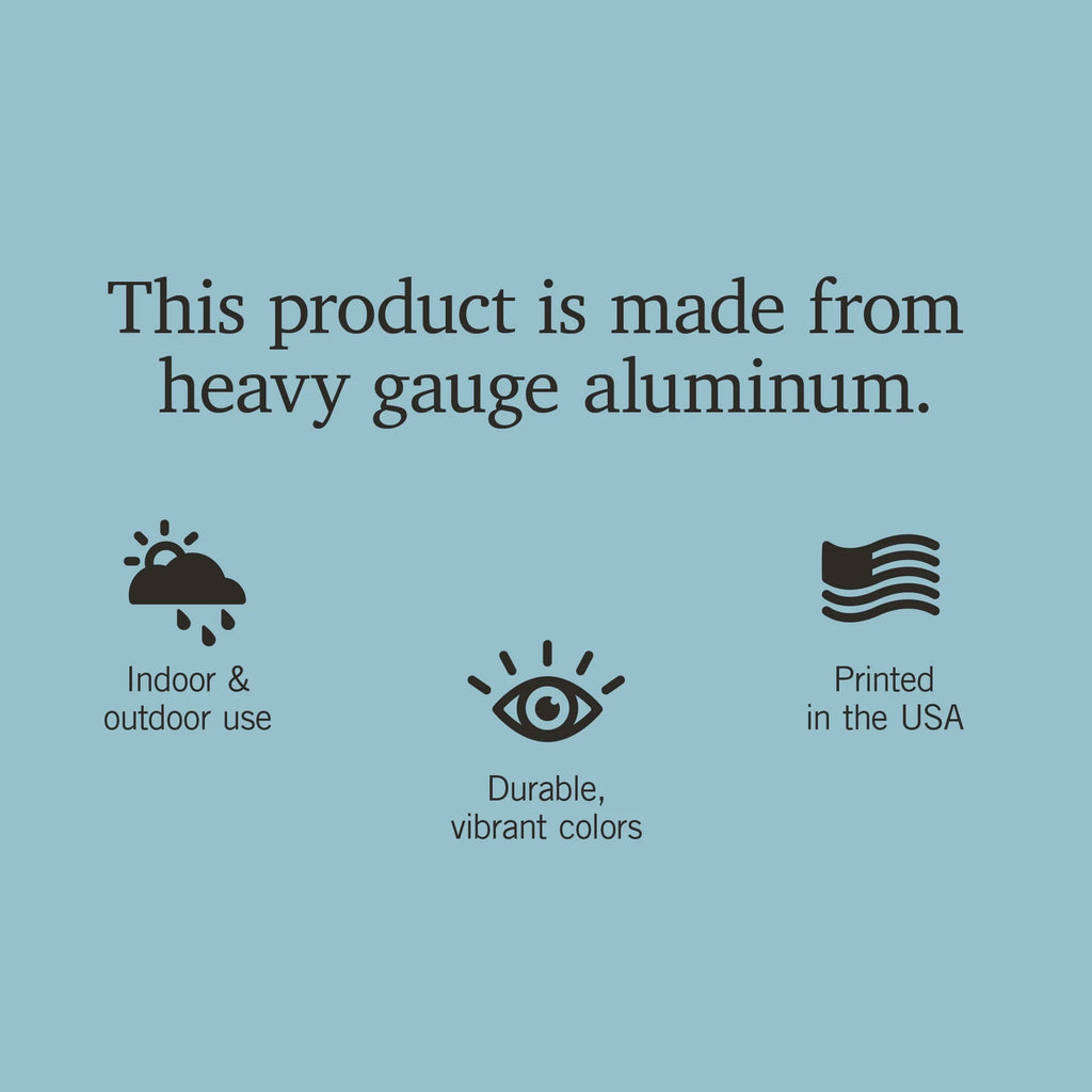 12x18 Aluminum Metal Sign Decor Y161