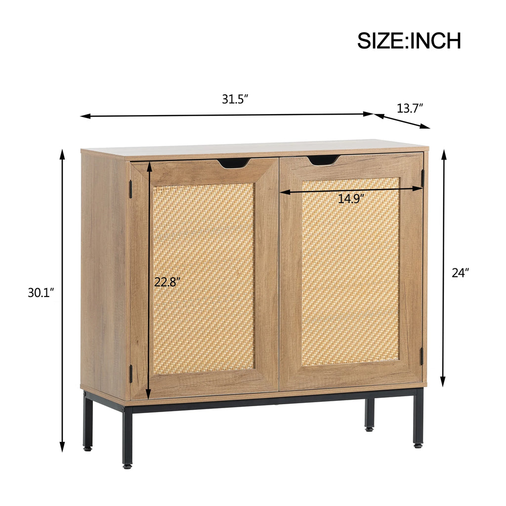 Rustic Rattan Sideboard H87176