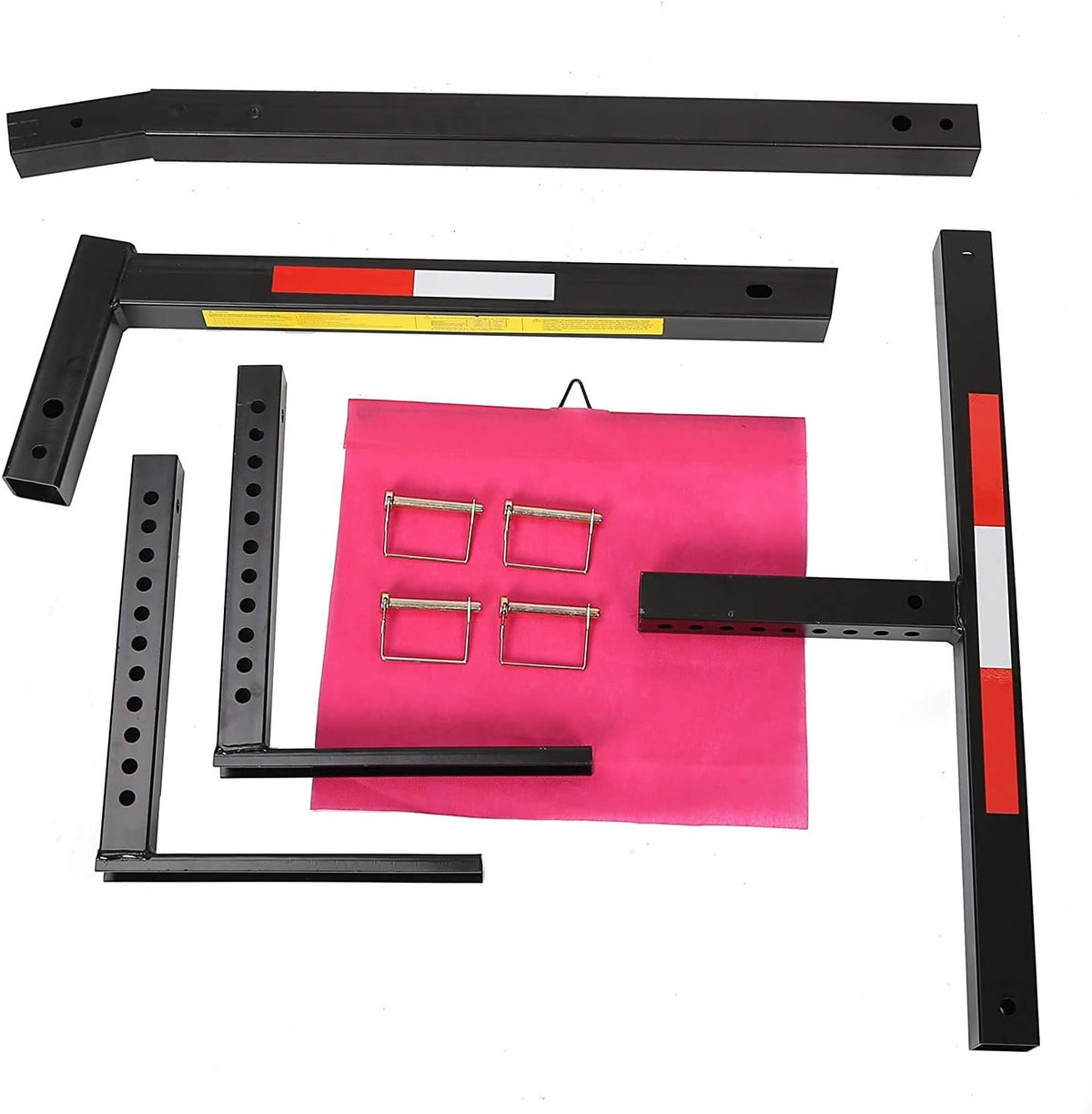 Adjustable Steel Pick Up Truck Bed Hitch Extender Rack Pack of 2 N1759