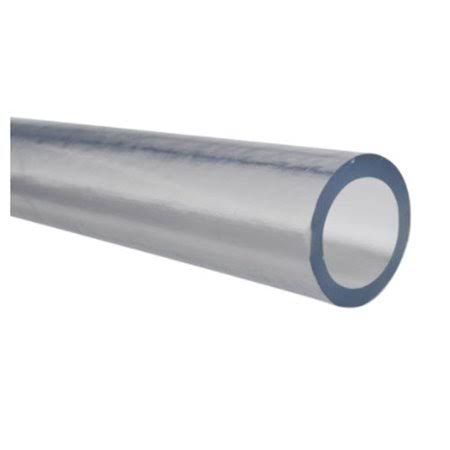 PVC Clear Plastic Tubing, Inner Diameter 5/16 inch, Outer Diameter 1/2 inch, Length 10 ft U5312