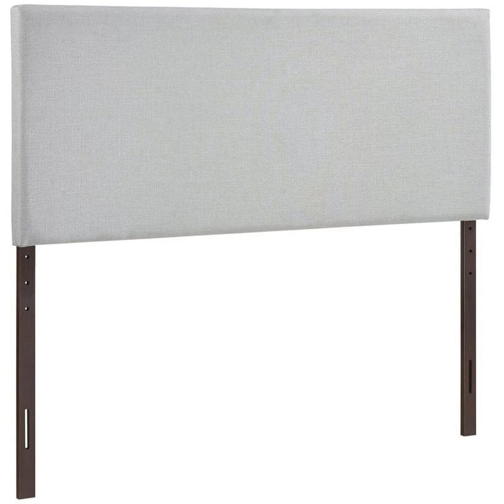 Gray Fabric Upholstered Full Panel Headboard P94467