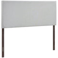 Gray Fabric Upholstered Full Panel Headboard P94467